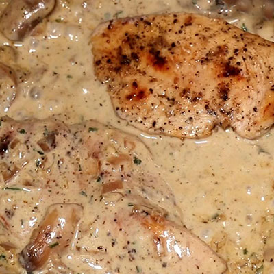 Creamy Chicken And Mushrooms