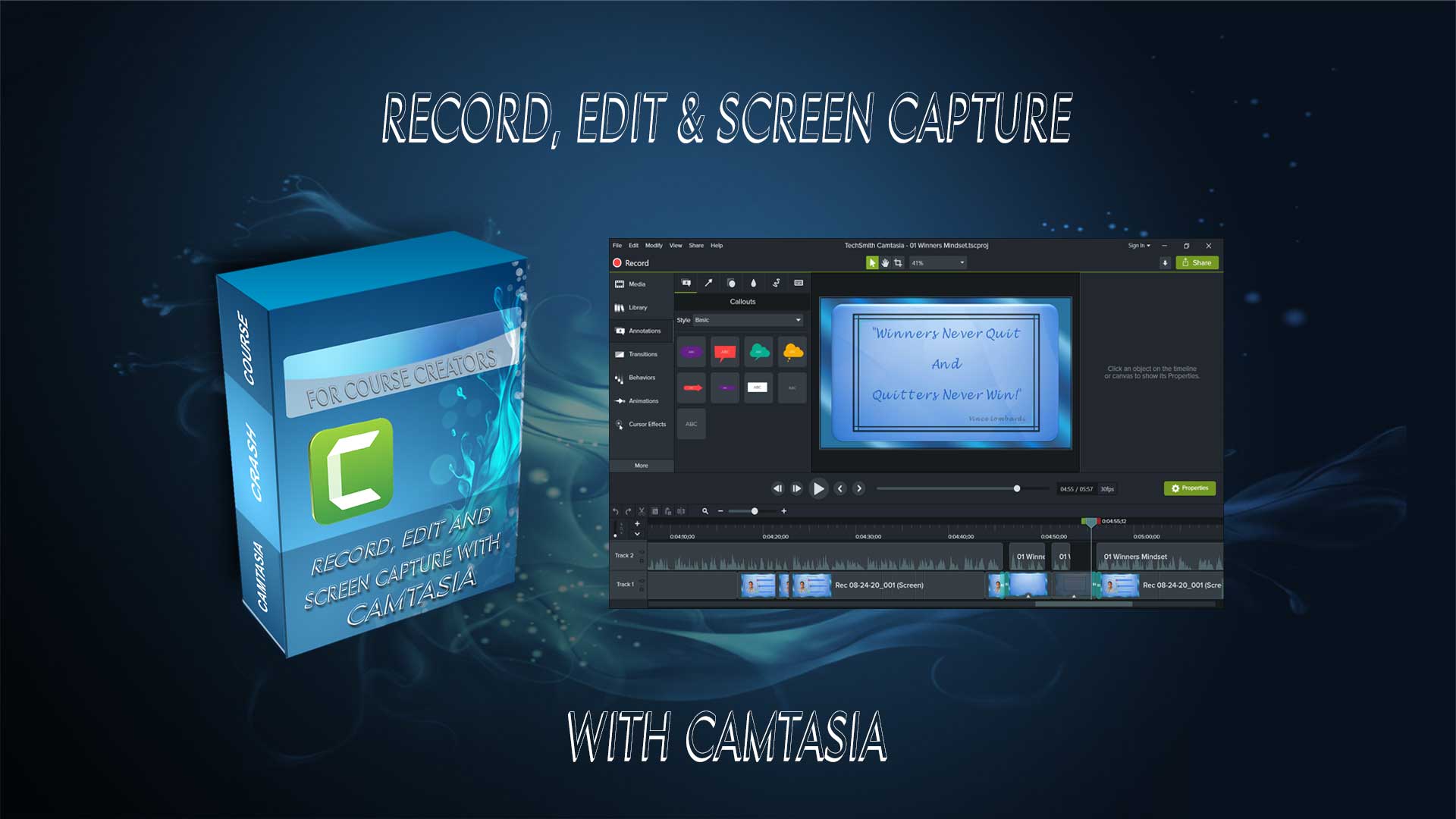 Record & Edit Videos With Camtasia